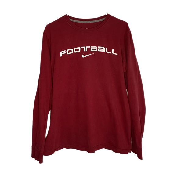 Nike Football Men's Maroon Long-sleeve Shirt, Medium, Pre-owned - Picture 3 of 5
